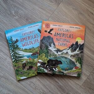 Usborne Book Bundle Explore Americas National Parks  Explore Americas Wildlife